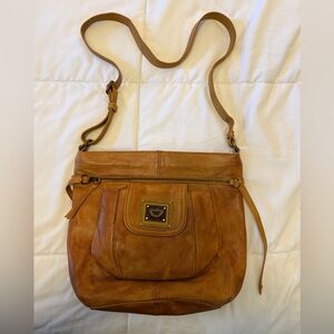 SAK Tan Leather Crossbody boho Bag